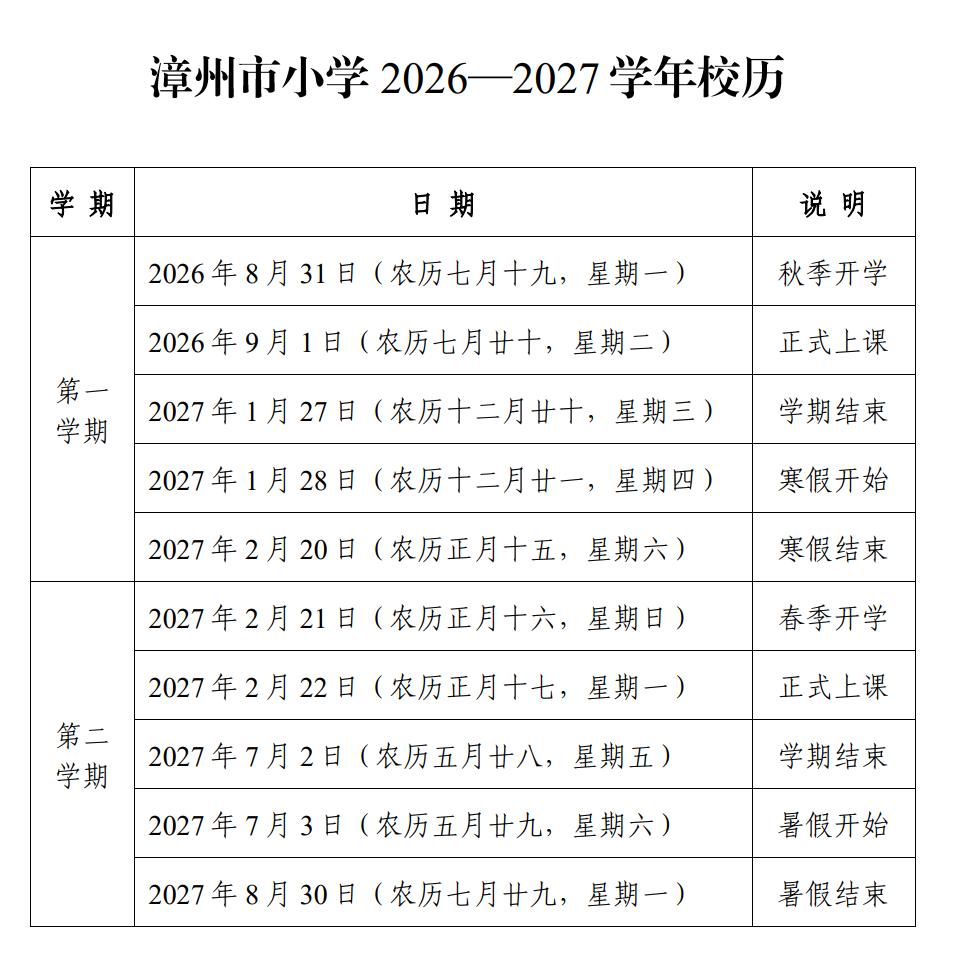暑期进入尾声 开学余额不足 福建中小学校历公布