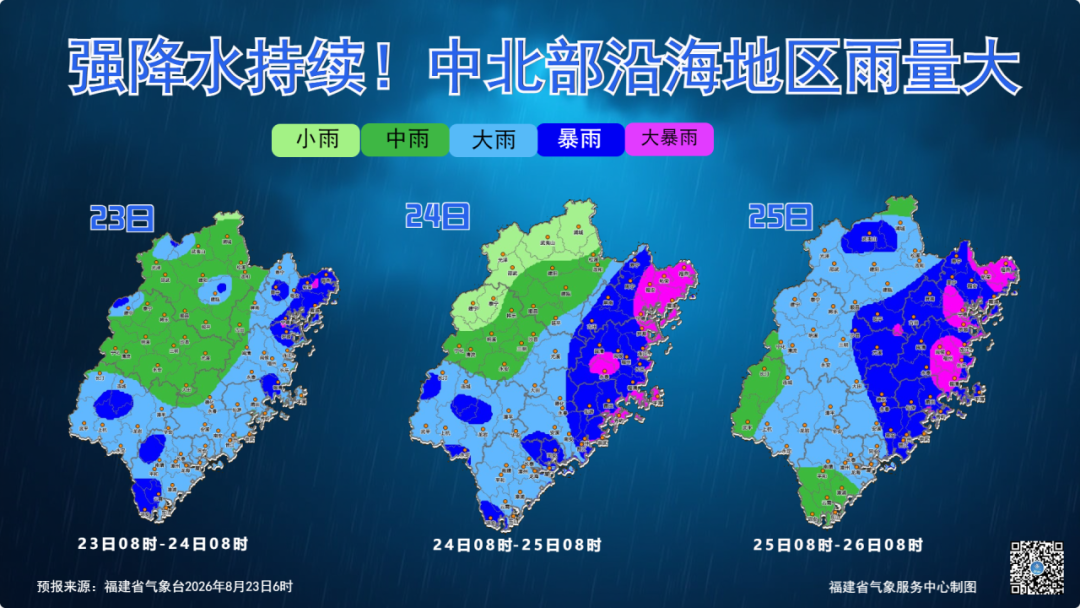 三台共舞！福建强降水持续，警惕次生灾害