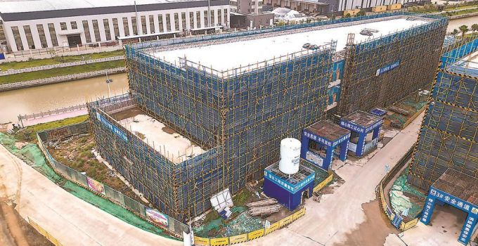 中印尼“两国双园”海洋装备制造产业园主体结构施工超75%
