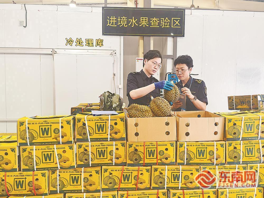 泉州口岸迎来首批空运进境水果