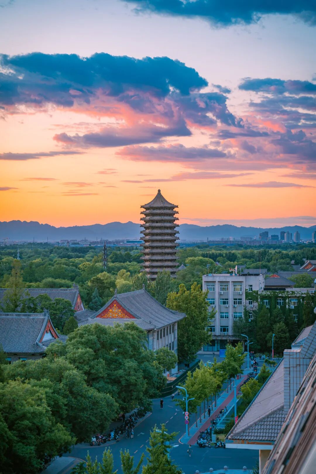 有人用“一塔湖图”概括燕园的精髓——未名湖、博雅塔、图书馆。