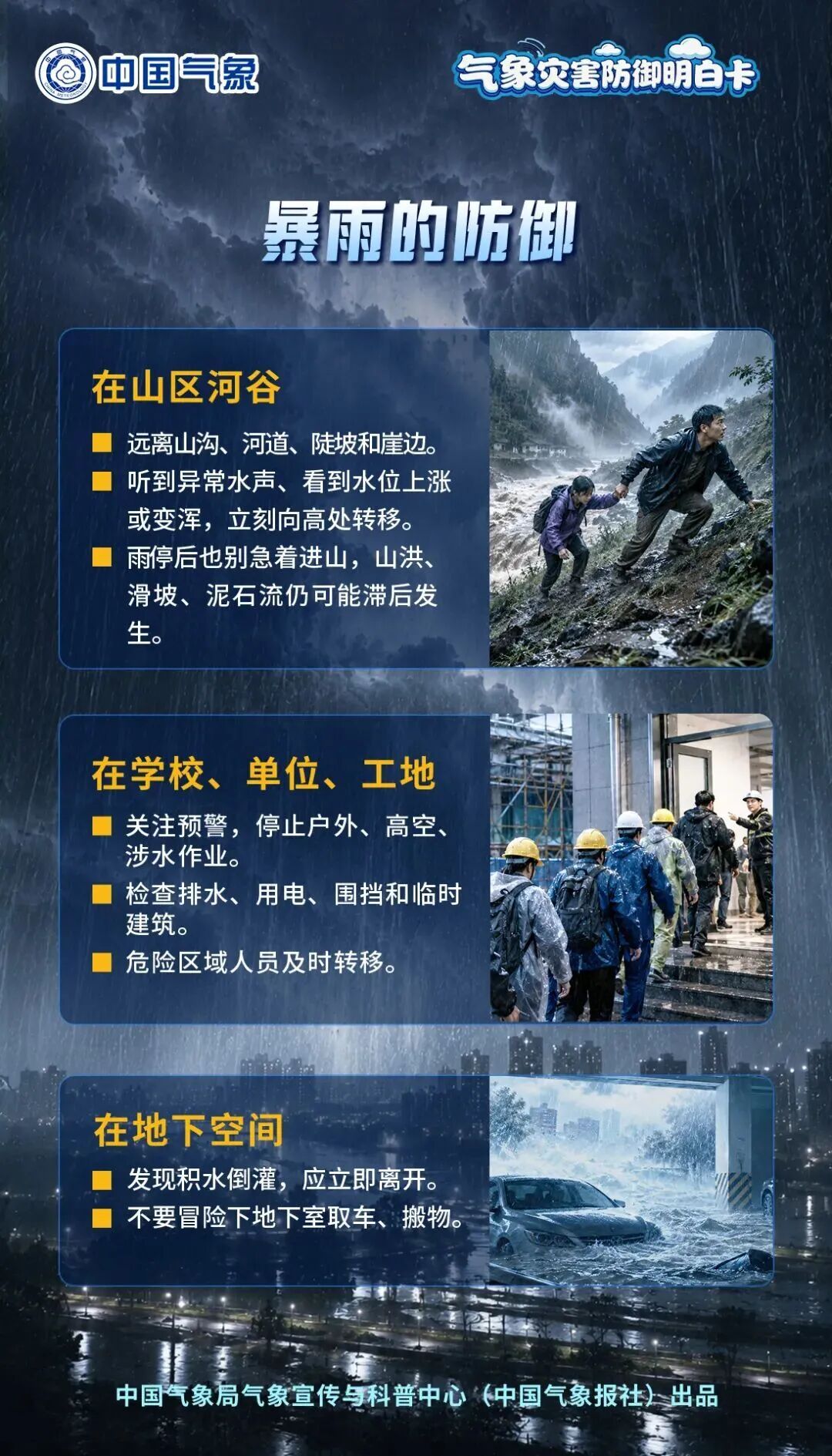 暴雨高发季，多场景防范知识请掌握！