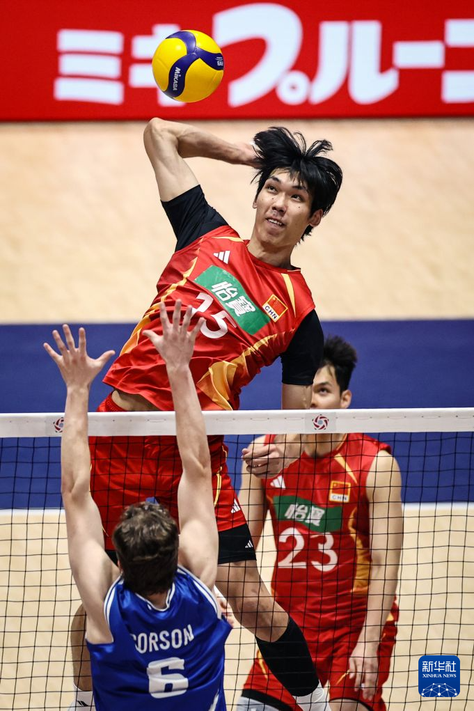 亚洲男排锦标赛：中国队战胜新西兰队