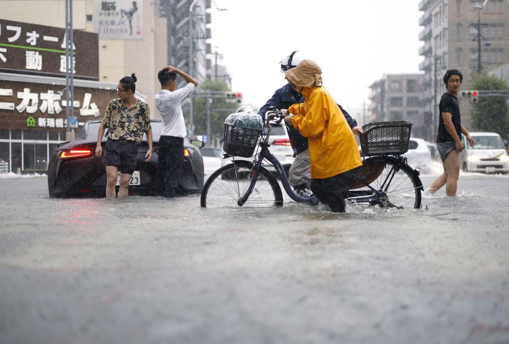 日本名古屋暴雨 亚运会运动员和记者被疏散