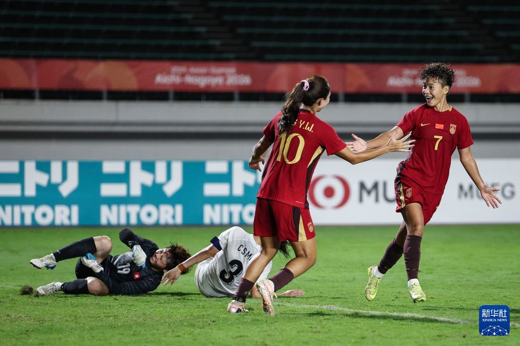 足球——女子小组赛：中国队战胜中国香港队