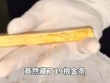 一箱活青蟹里藏着19根金条 海关查获黄金9.681千克