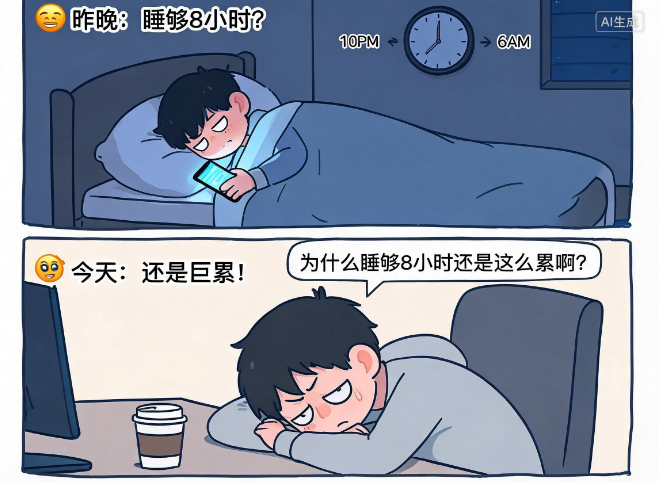 明明睡够8小时 为什么第二天还是累 元凶或是睡眠碎片化