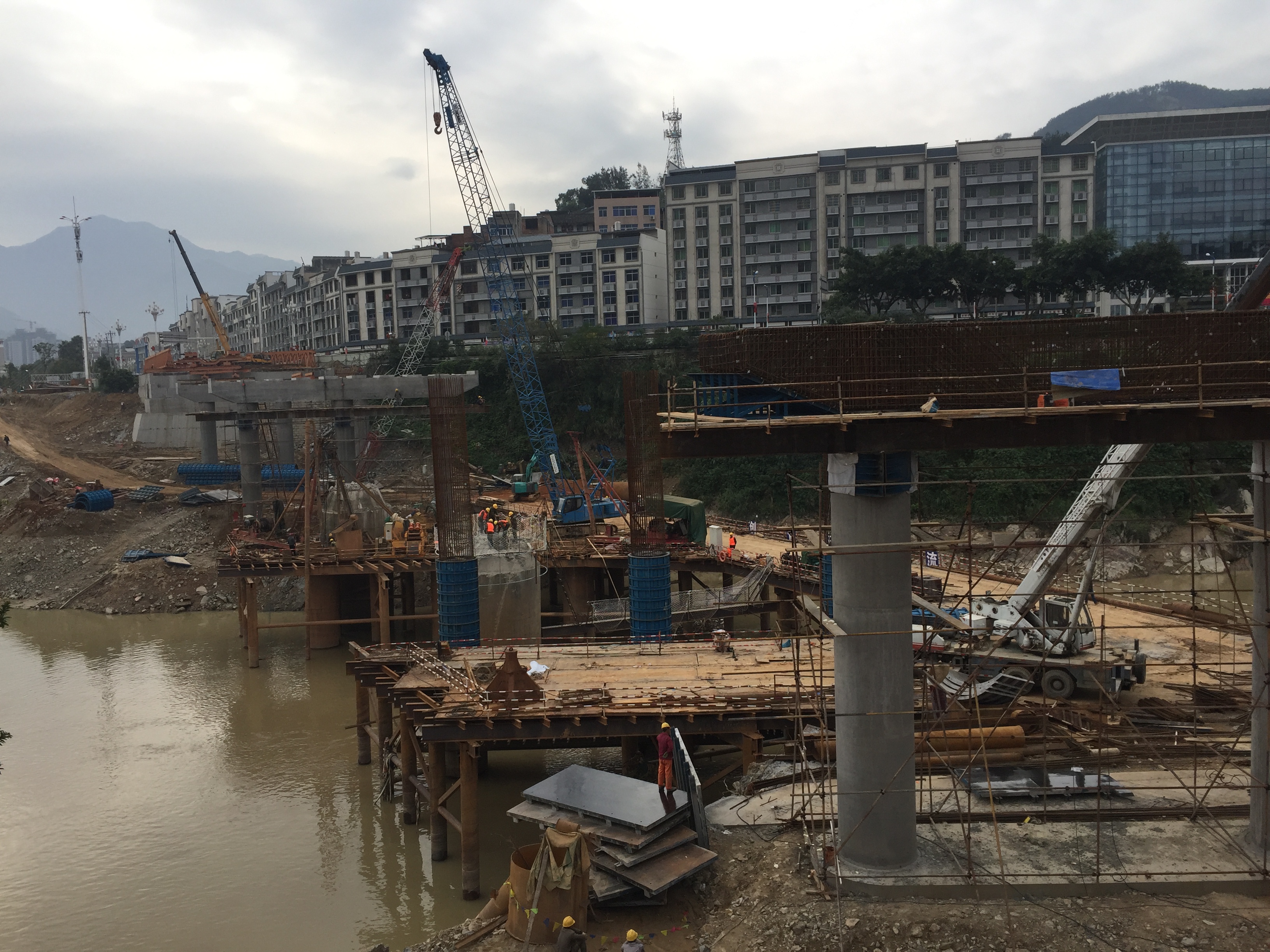 3. 重建攻坚施工&mdash;&mdash;下部结构墩台施工