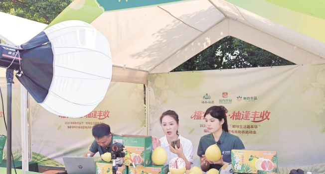 “福农优品·柚逢丰收” 福建邮政电商助农活动在平和举办