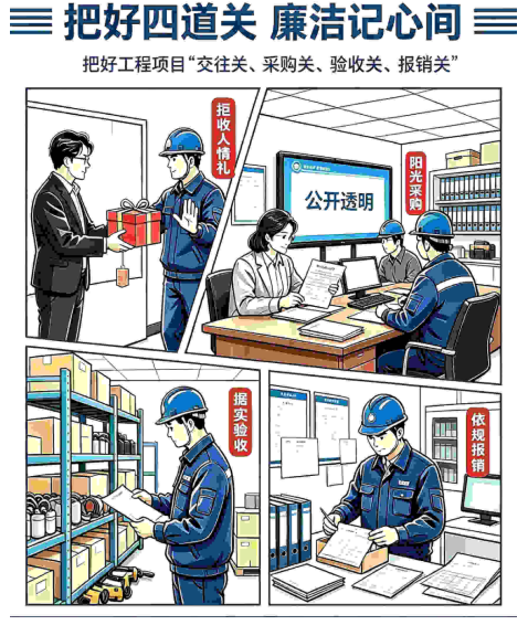 国网厦门供电公司“清风创作”作品欣赏：把好四道关 廉洁记心间