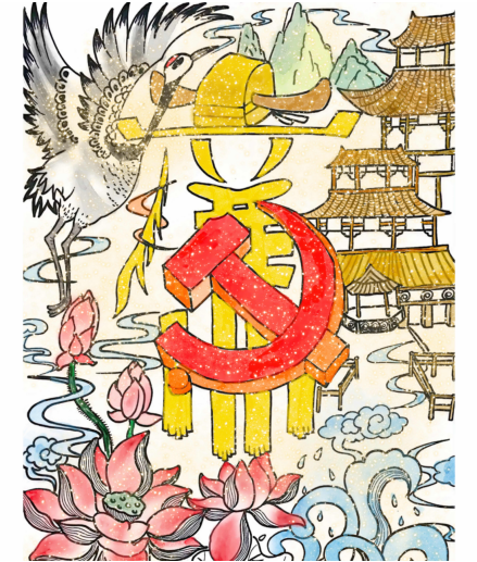 国网厦门供电公司“清风创作”作品欣赏：红心向党  廉心闪耀