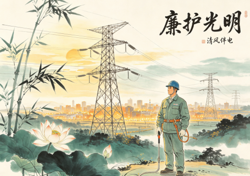 国网厦门供电公司“清风创作”作品欣赏：廉护光明