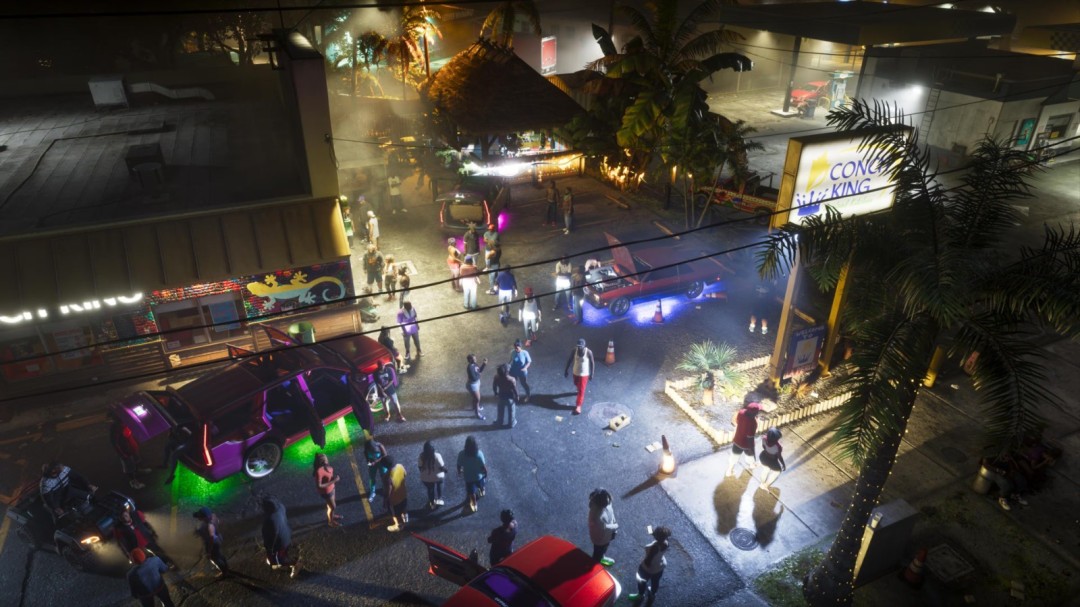 《GTA6》新截图公布 展示夜景光照与城市交通