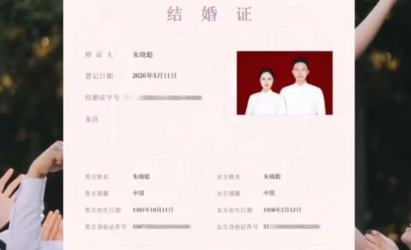 新郎新娘同名同姓还是同行 都叫朱晓聪曾去过同一场招聘会