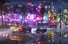 《GTA6》新截图公布 展示夜景光照与城市交通