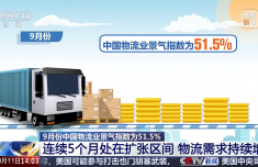 物流需求持续增长 9月中国物流业景气指数回升至51.5%