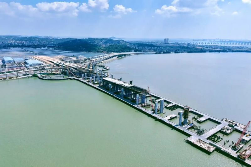 泉州百崎通道航拍图。