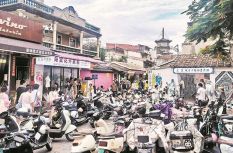 泉州市区象峰巷清堵 变身准步行街