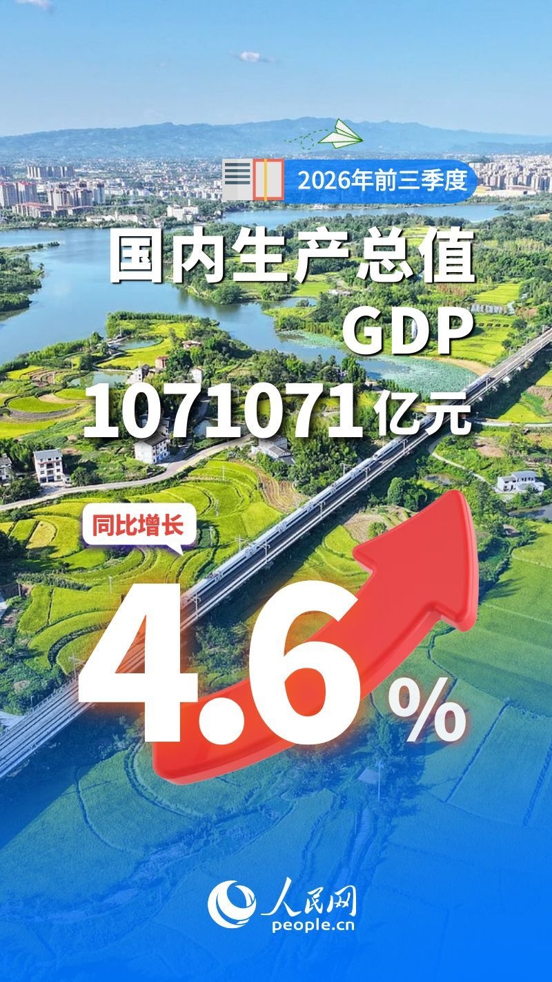 国家统计局：前三季度国内生产总值同比增长4.6%