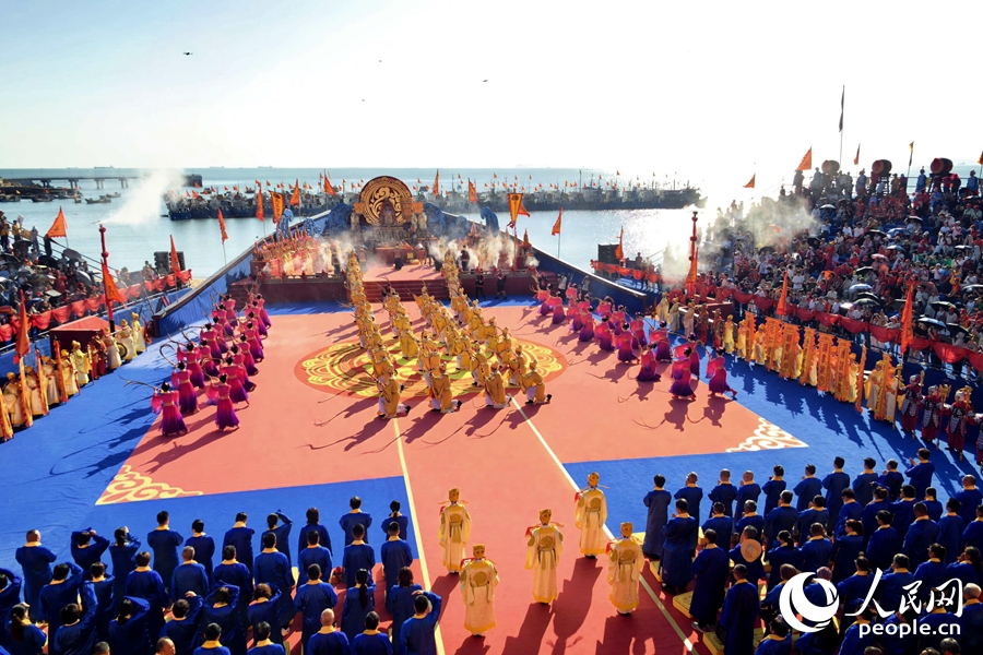 海祭妈祖祈福大典。人民网记者 林盈 摄