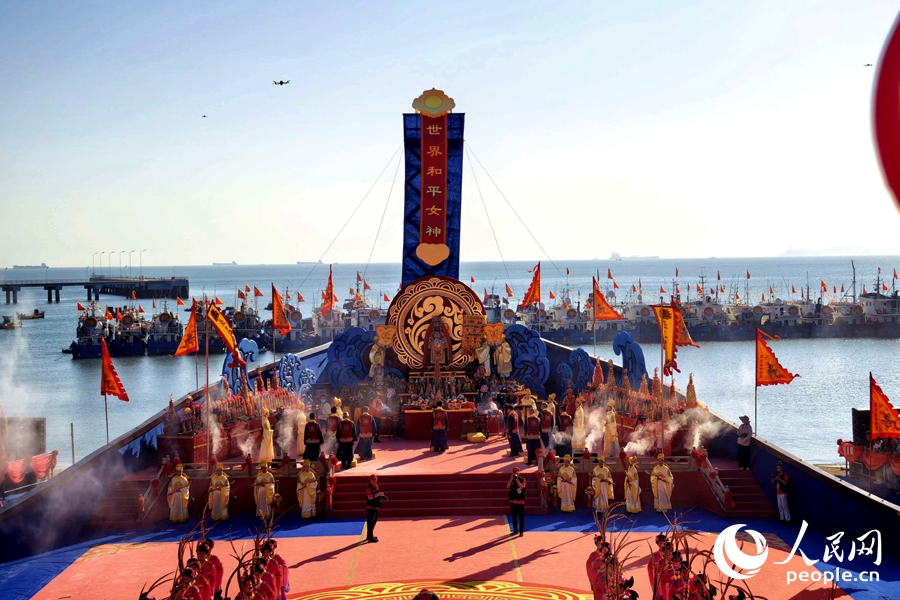 海祭妈祖祈福大典现场。人民网记者 林盈 摄