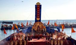 万人同巡湄洲岛 海祭妈祖祈福大典举行