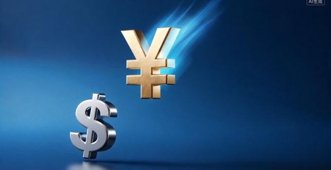 人民币对美元汇率中间价报6.7200 调升8个基点