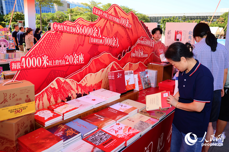 长征主题展区。人民网记者 陈博 摄