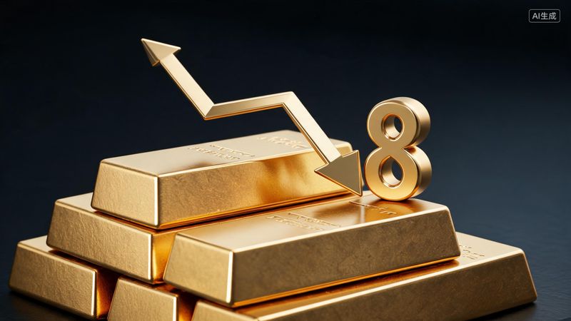 首饰金大幅回落 投资金条重返“8”字头