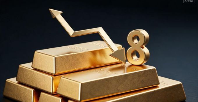首饰金大幅回落 投资金条重返“8”字头